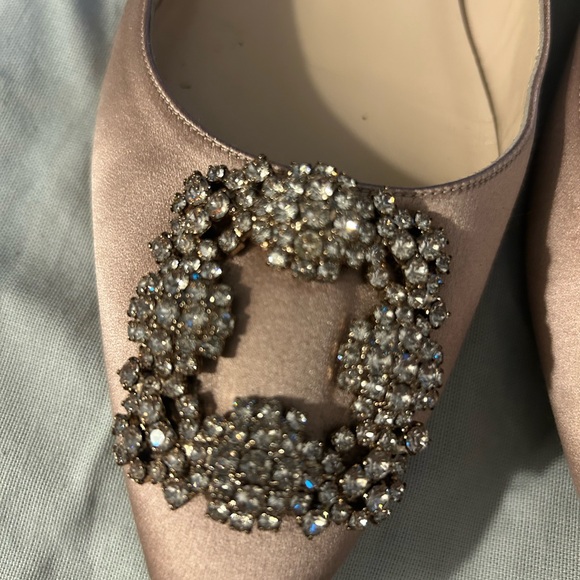 Manolo Blahnik Women's Hangisi Flats Blush Sz 9.5 (42 1/2) - Picture 9 of 11